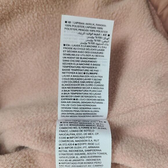 Old Navy Puffer Vest M Dusty Pink Full-Zip Fleece Lined Sleeveless Jacket - Picture 10 of 11